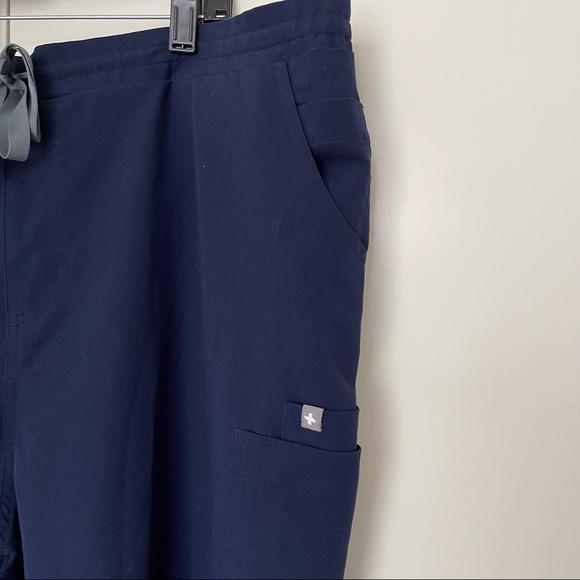 Figs Skinny Scrub Navy Blue Pants - Picture 5 of 10